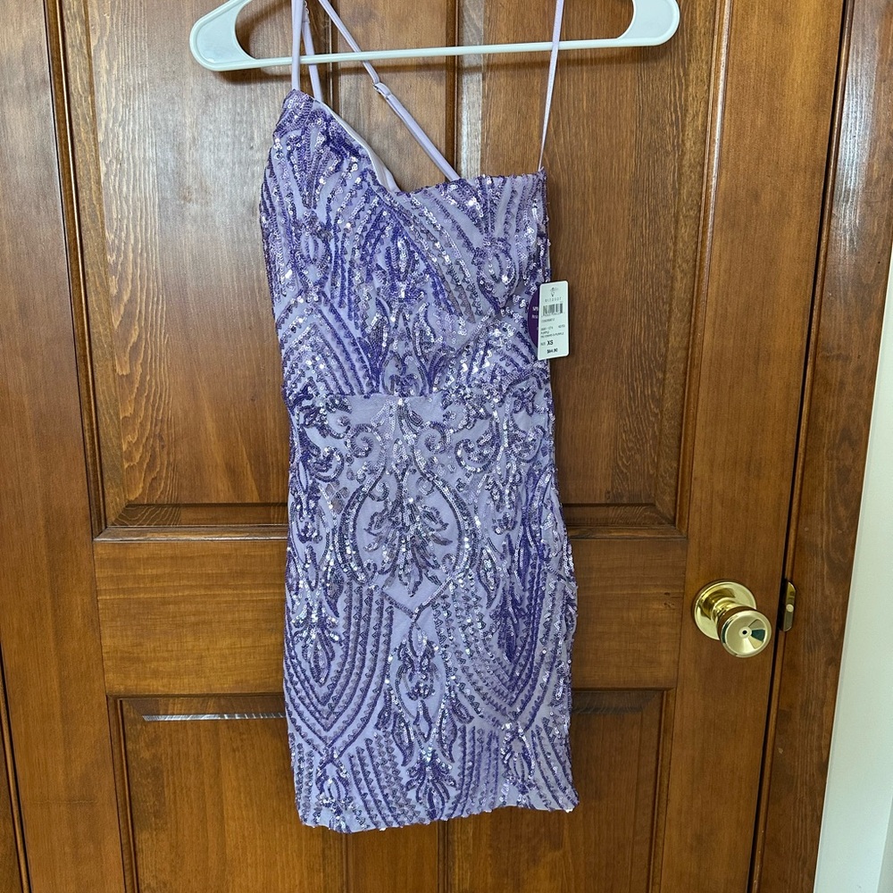 Windsor Lavender Sequin Mini Dress
